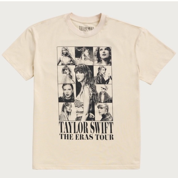 Taylor Swift The Eras Tour Cream T-Shirt Small - Picture 7 of 7
